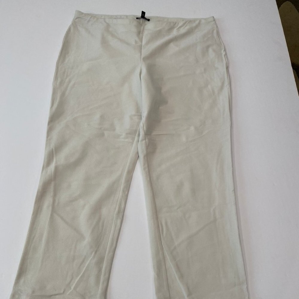 Eileen Fisher bone stretch ankle pant XL
